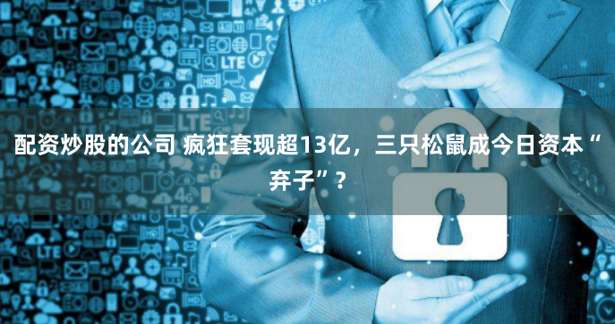配资炒股的公司 疯狂套现超13亿，三只松鼠成今日资本“弃子”？