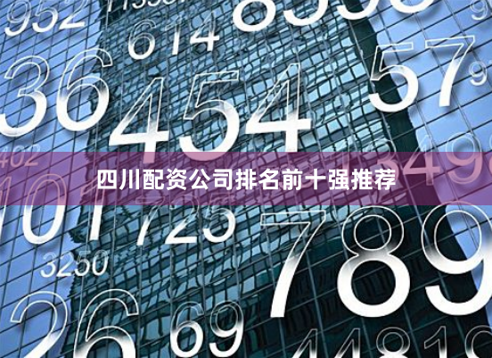 四川配资公司排名前十强推荐